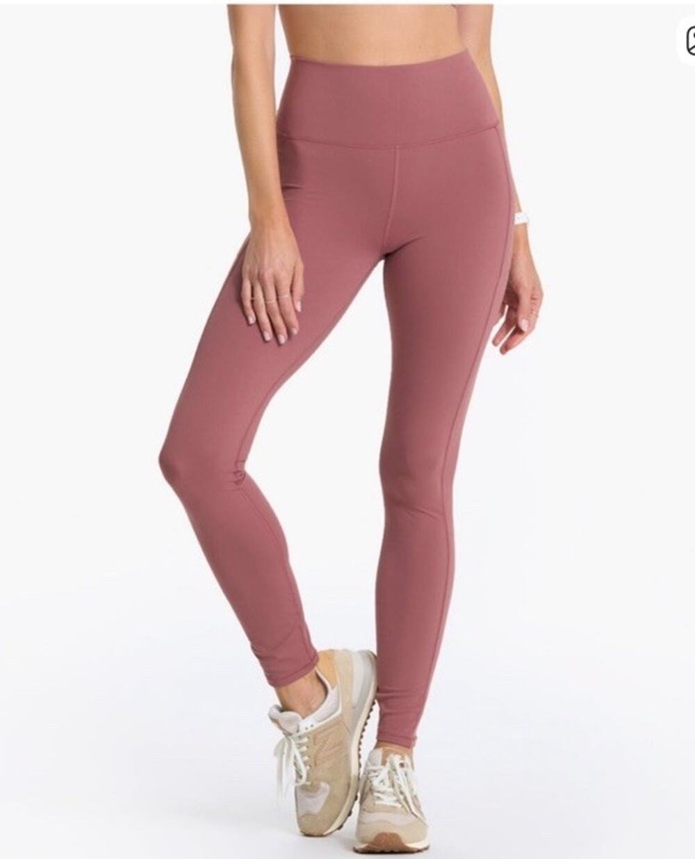 NEW Vuori Studio Pocket 7/8 Leggings Pink Rosewood Size S Athleisure VW446 LULU